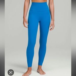 Size 8 lululemon 28” align leggings poolside